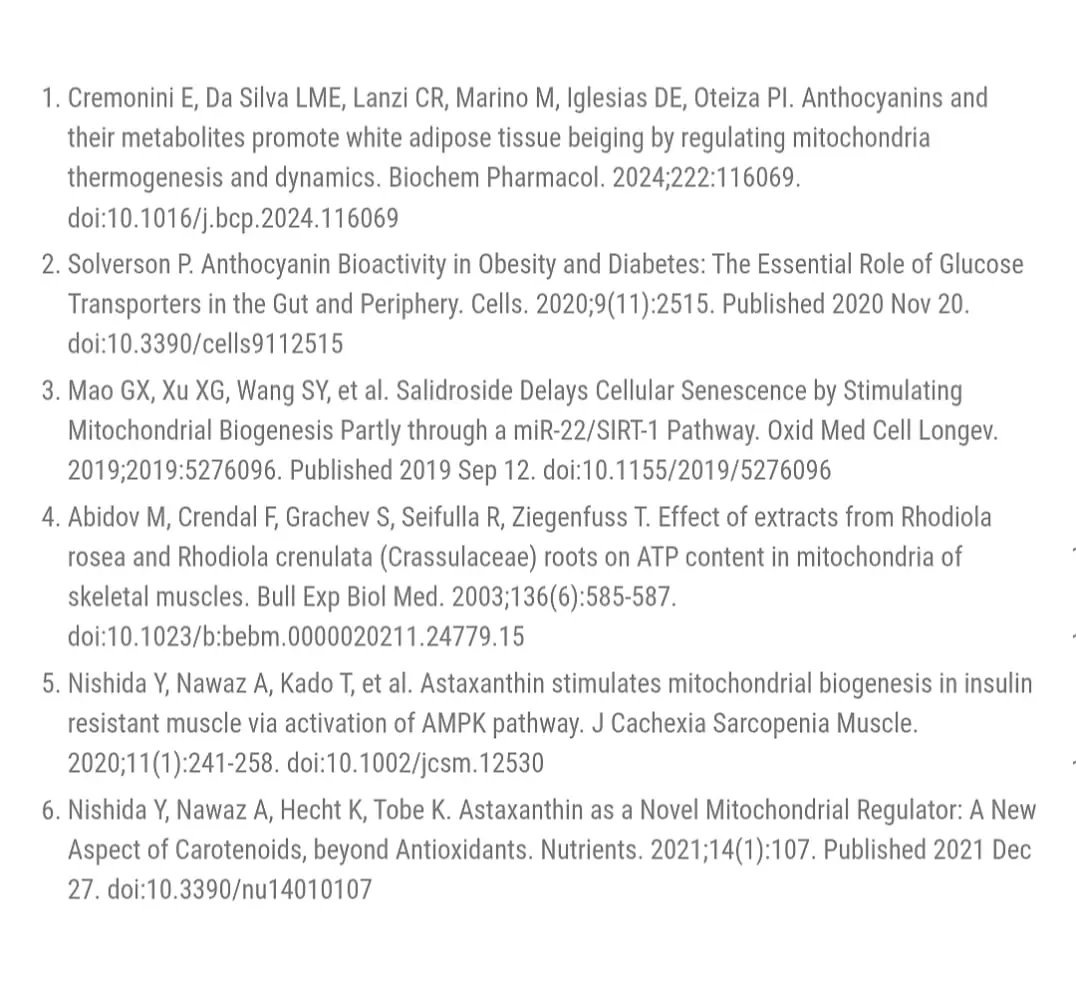 mitolyn scientific references